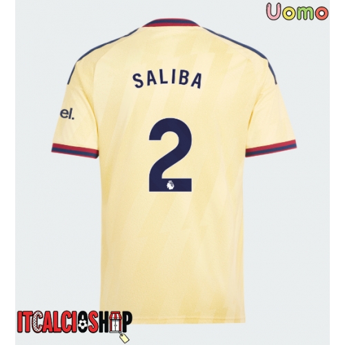 Arsenal William Saliba #2 Terza Maglia 2026-27 Manica Corta